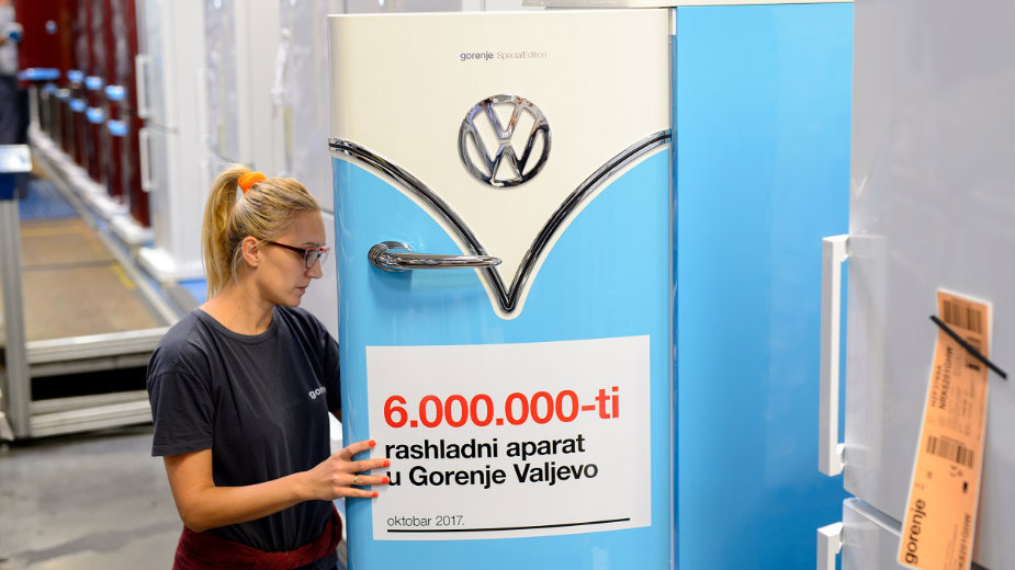 Gorenje: Šestmilioniti frižider iz Valjeva 1