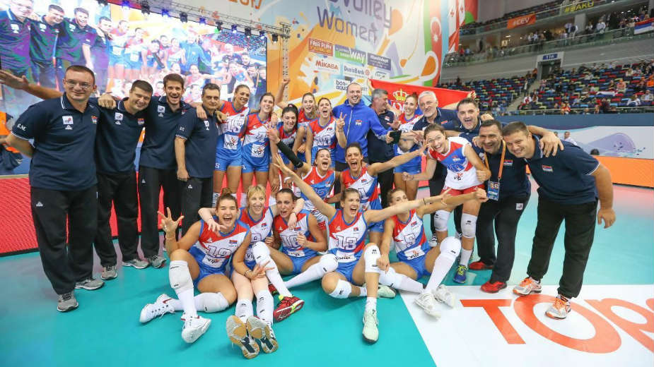 Odbojkašice Srbije prvakinje Evrope 1