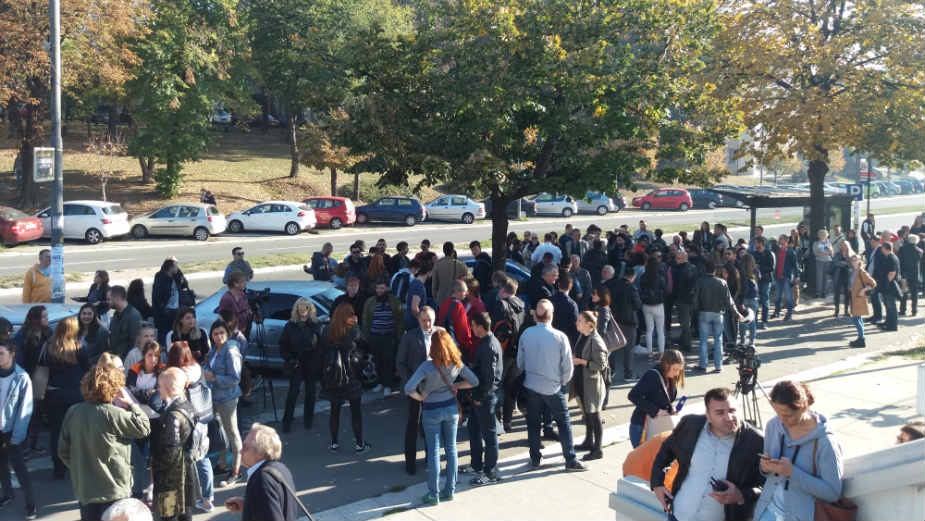 Podrška studentima optuženim za organizovanje protesta 1