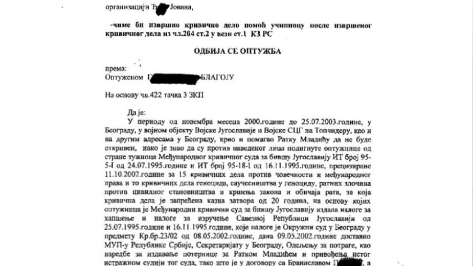 Država ipak krila Ratka Mladića u "Topčideru" 2