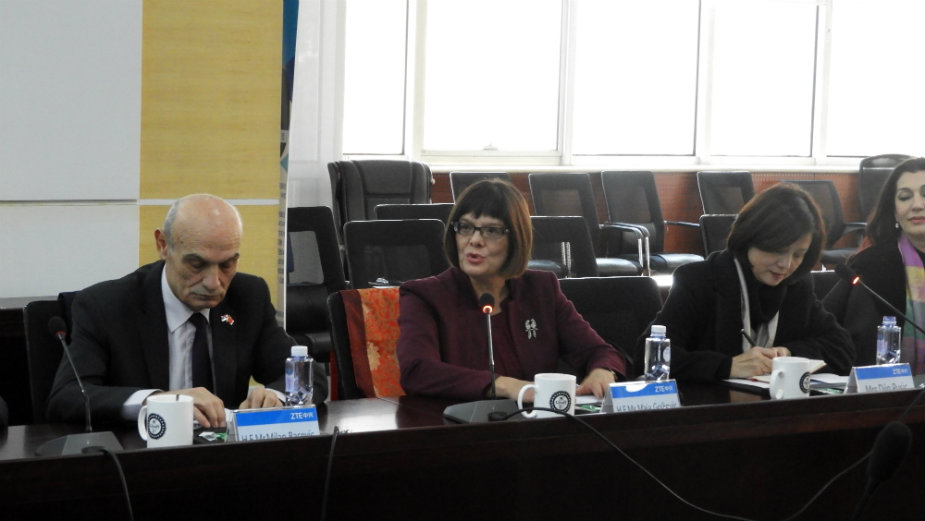 Gojković susretom sa rukovodstvom ZTE započela posetu Kini 1