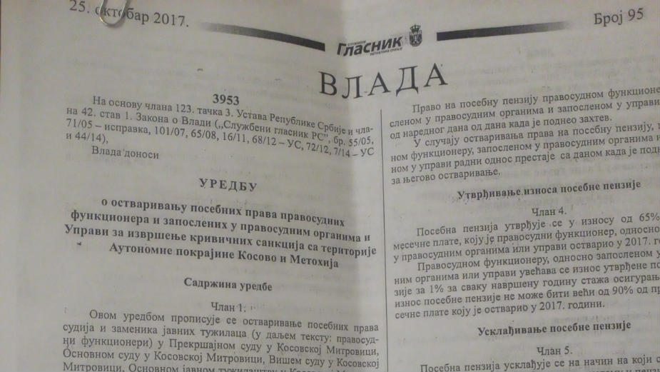 Šarović: Vlada Srbije uredbom ukinula srpsko sudstvo na Kosovu 2