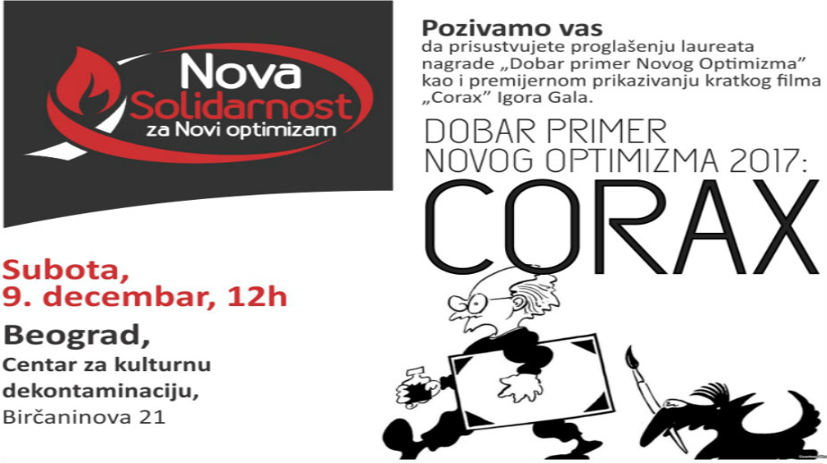 Koraksu nagrada "Dobar primer Novog Optimizma" 1