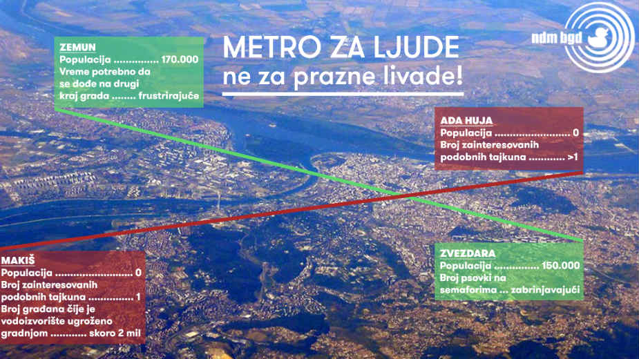 Ne praviti metro koji povezuje prazne livade 1