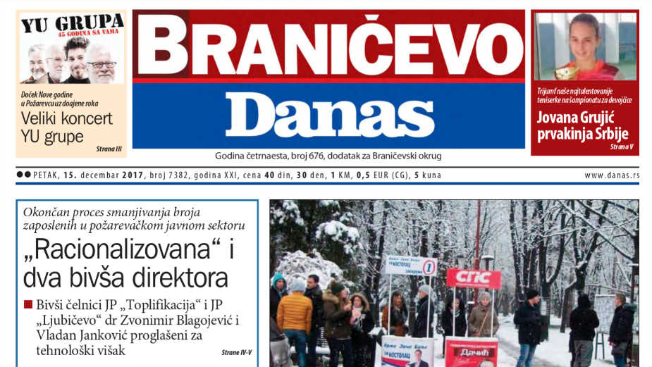 Braničevo - 15. decembar 2017. 1 Braničevo - 15. decembar 2017. 1