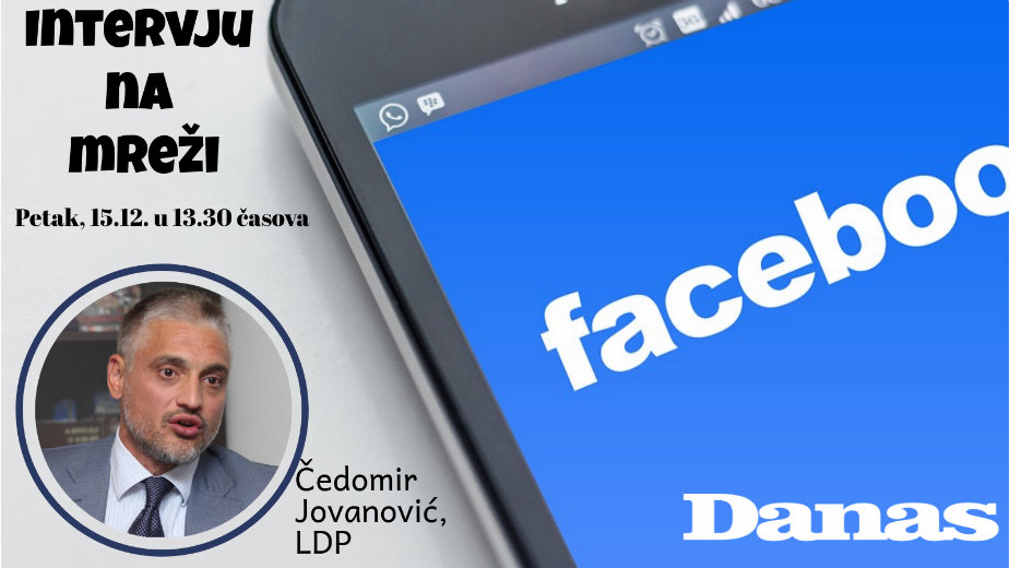 Čedomir Jovanović 15. decembra odgovara na Fejsbuku 1