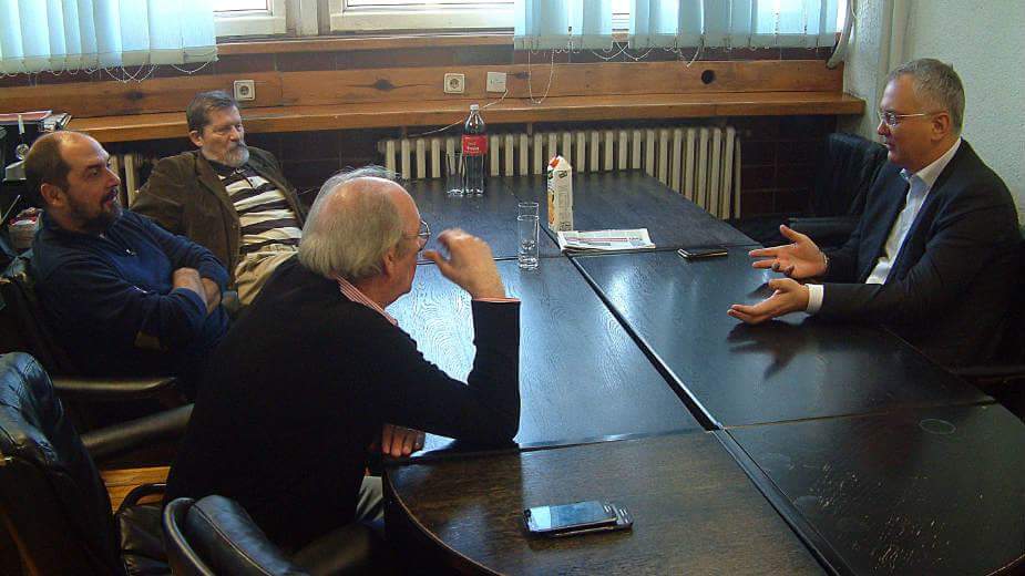 Dragan Šutanovac posetio redakciju Danasa 1