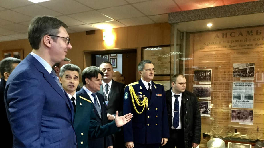Vučić posetio Dom ansambla Aleksandrov, kasnije susret sa Putinom 1