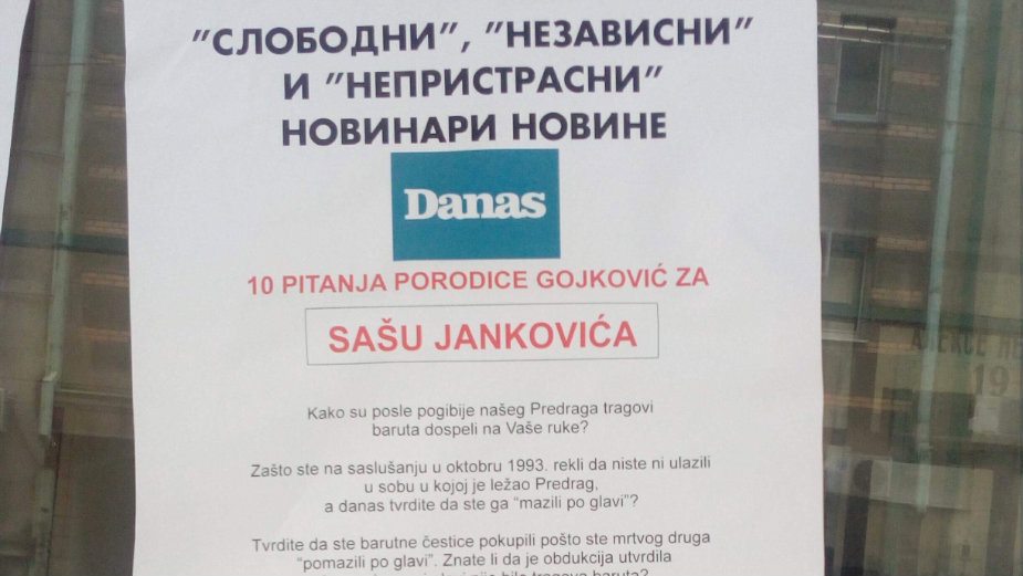 Još jedan pritisak na redakciju Danasa 1