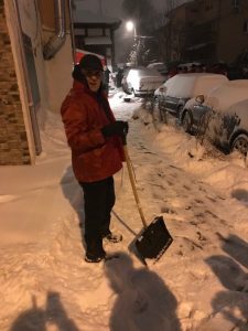 Ljajić i aktivisti SDPS čistili sneg na Severnom bulevaru 2