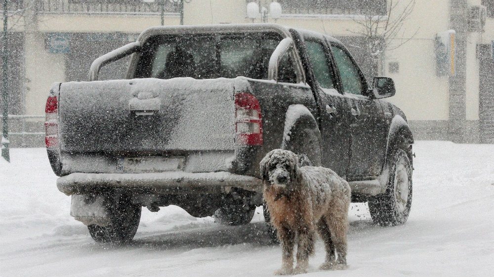 Grčka zavejana snegom 1
