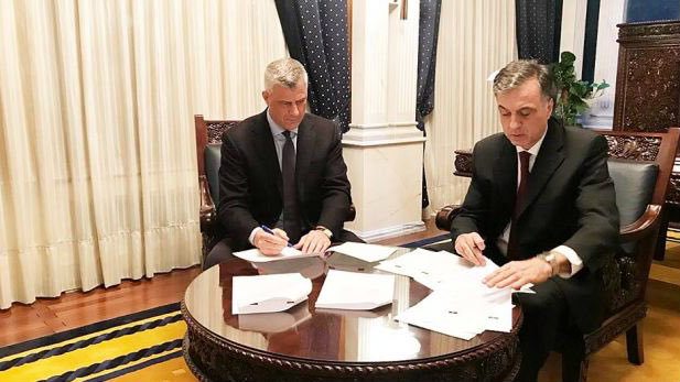 Tači i Vujanović potpisali izjavu o demarkaciji 1