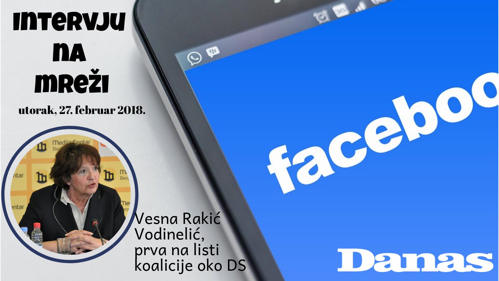 Rakić Vodinelić 27. februara odgovara na Fejsbuku 1