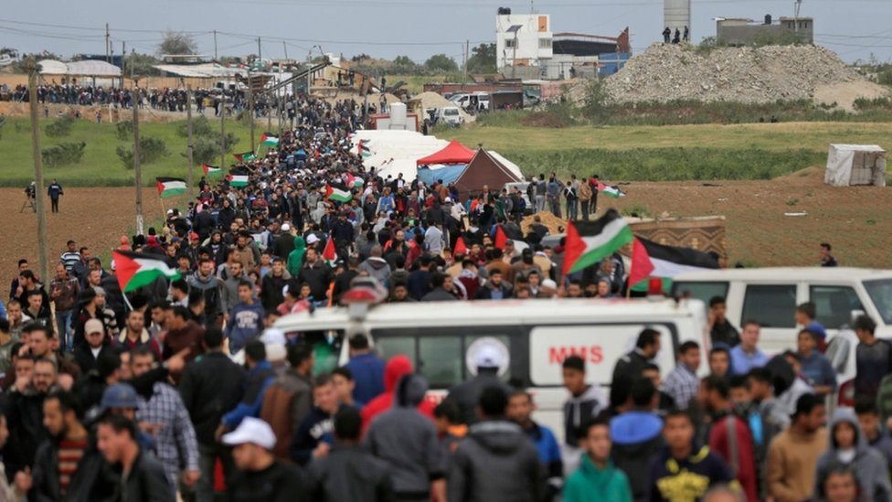 Palestinski marš ka Gazi