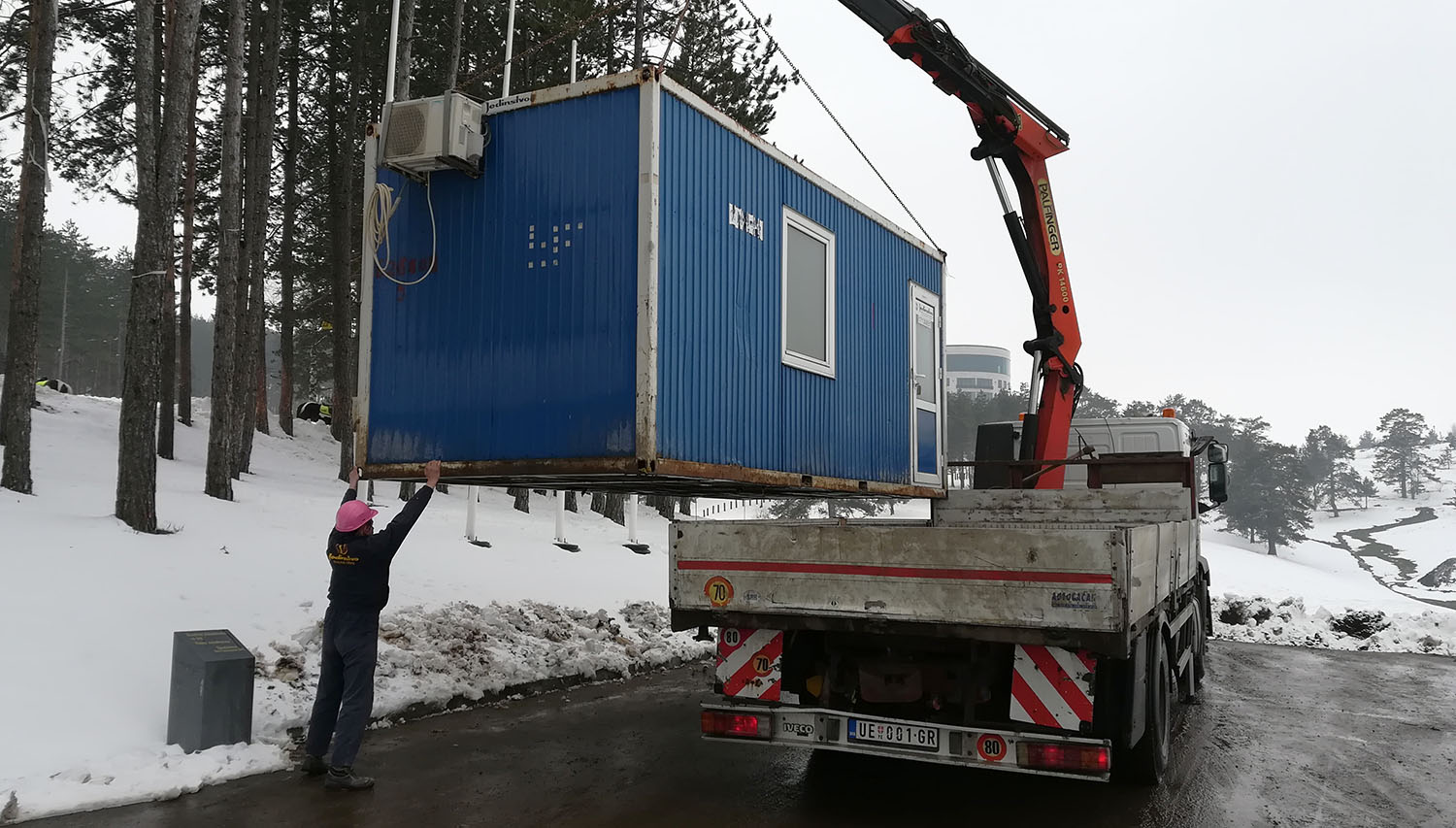 Gradnja gondole na početnoj stanici na Zlatiboru 1