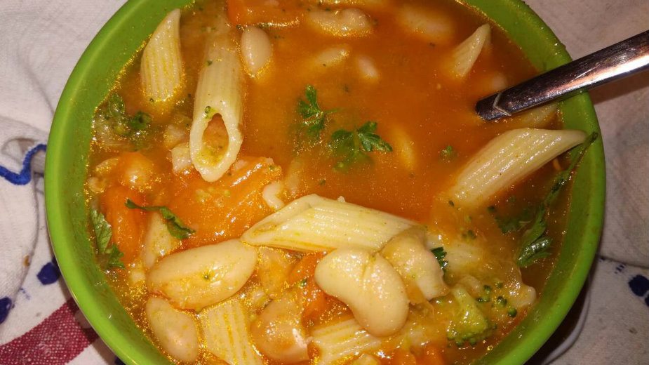 Pašta fažole (recept) 1