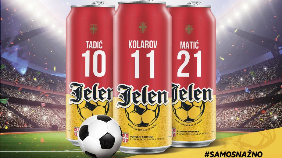 Nova limenka Jelen piva sa imenima reprezentativaca 1