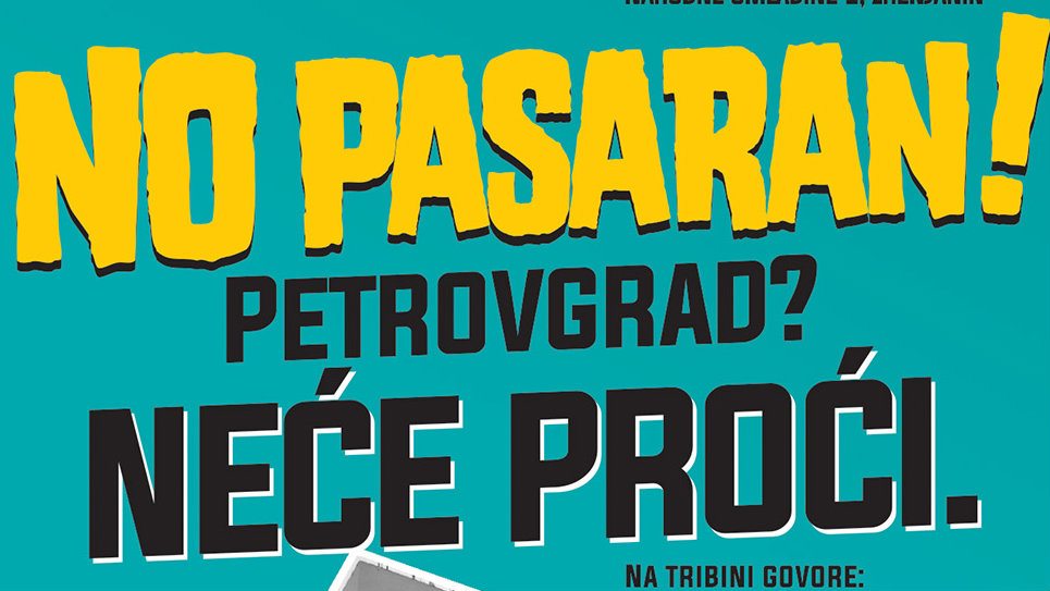 Tribina "Petrovgrad? Neće proći!" 10. marta 1
