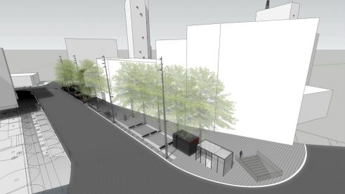 Nastavljeni radovi na uređenju platoa Milana Mladenovića 2