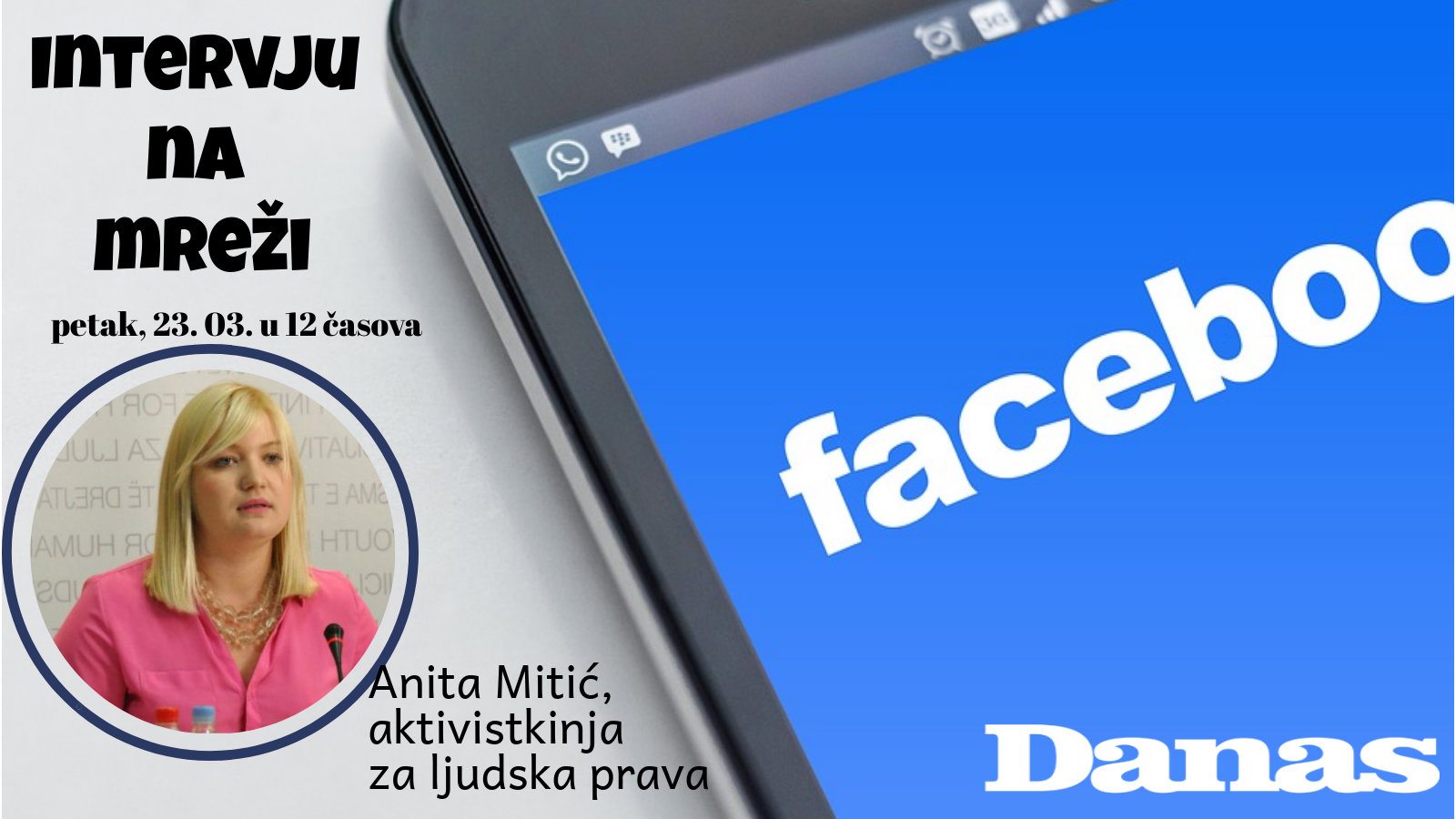 Anita Mitić 23. marta odgovara na Fejsbuku 1