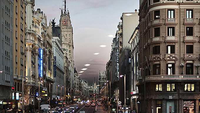 Život glavne ulice Madrida na fotografijama 1 Život glavne ulice Madrida na fotografijama 1