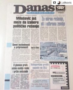 Zašto Danas nije izašao na kioske 25. marta 1999. godine? 2
