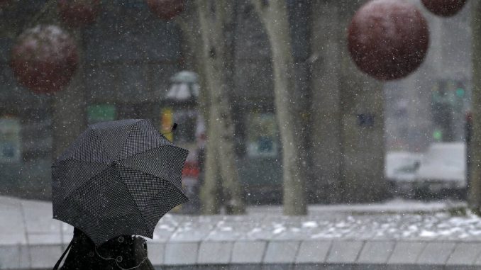 Pada sneg u Beogradu, iako je kraj marta 1