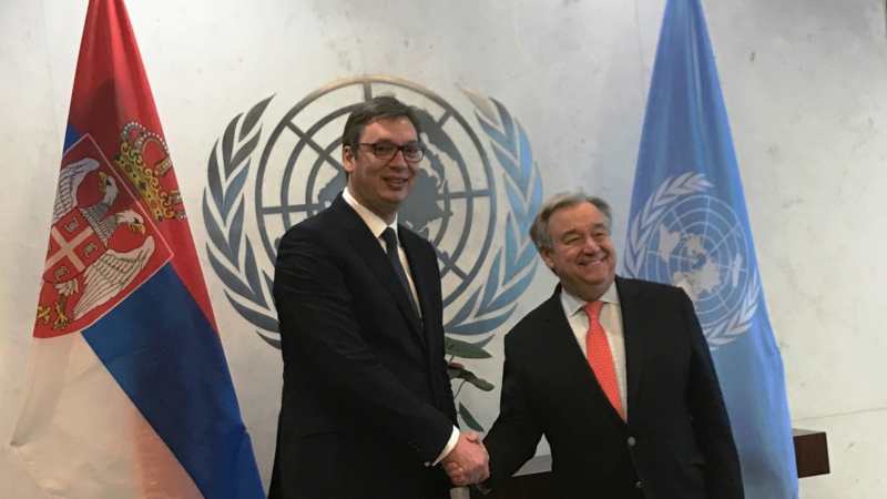 Vučić se sastao sa generalnim sekretarom UN 1