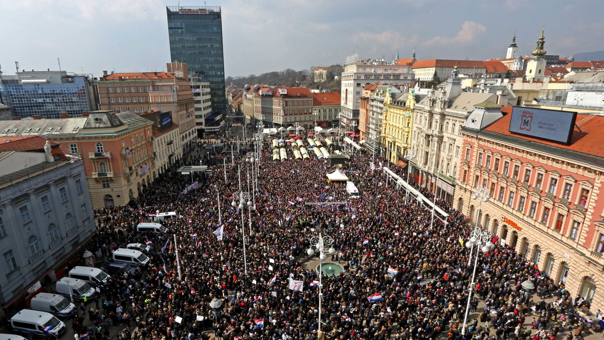 Protest protiv Istanbulske konvencije u Zagrebu 1