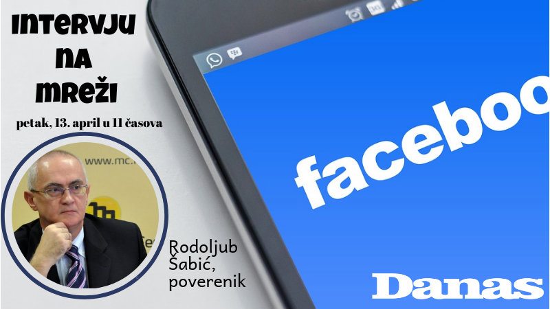 Šabić 13. aprila odgovara na Fejsbuku 1