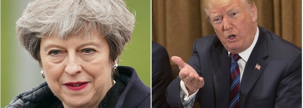 Tereza Mej i Donald Tramp