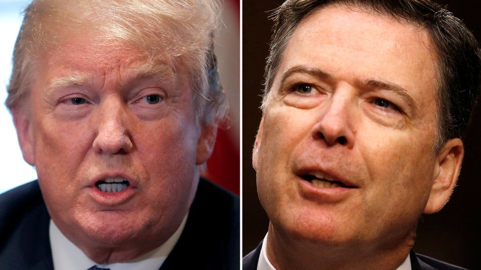 Bivši šef FBI-ja: Tramp je „moralno nepodoban da bude predsednik“ 1 US President Donald Trump and former FBI director James Comey, 9 April 2018