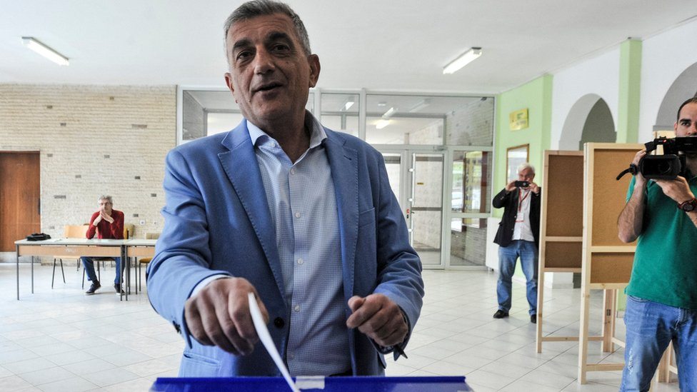 Bojanić glasa u Podgorici, 15. april 2018.