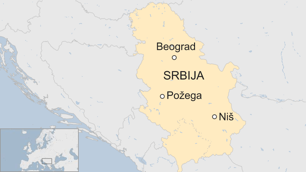 Niš i Požega: Građani ne odustaju od protesta 3 Mapa Srbije - Požega i Niš