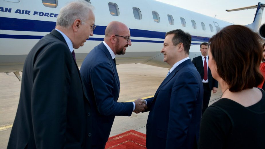 Dačić dočekao premijera Belgije Šarla Mišela 1