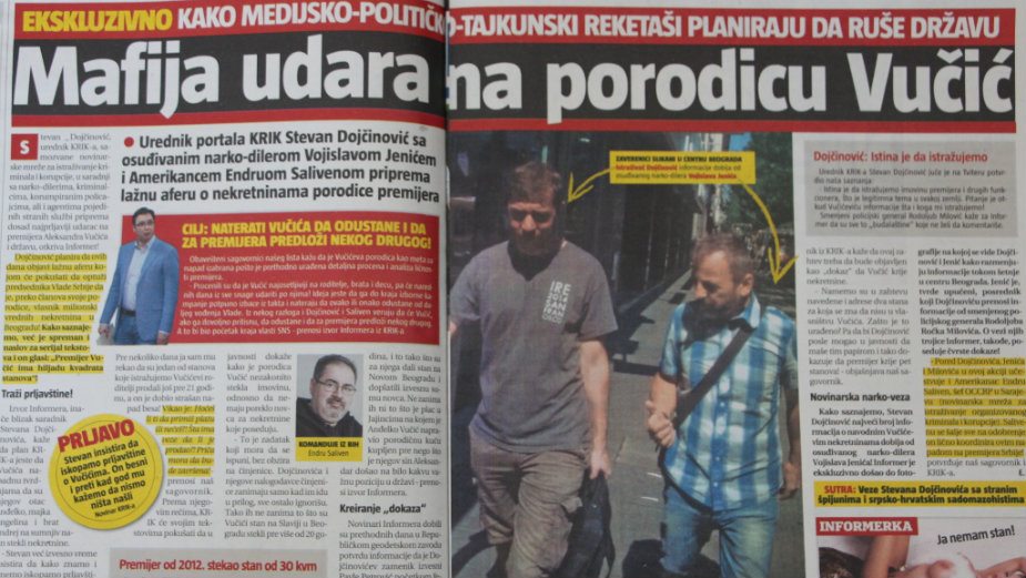Informer kažnjen zbog uvrede urednika OCCRP 1