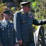 General Diković na snimanju filma o kralju Petru 1