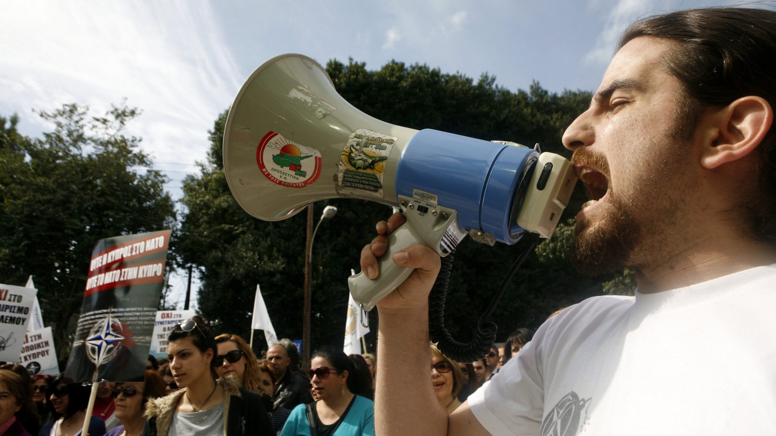 Protest na Kipru: "NATO ubice, idite kući!" 1