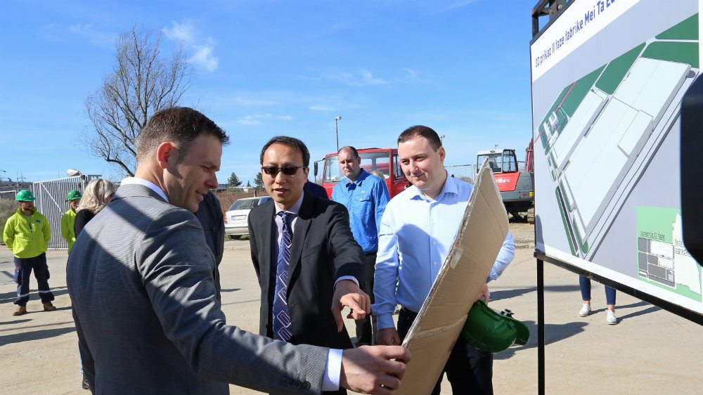 Počela izgradnja druge fabrike „Meita” u Obrenovcu 1