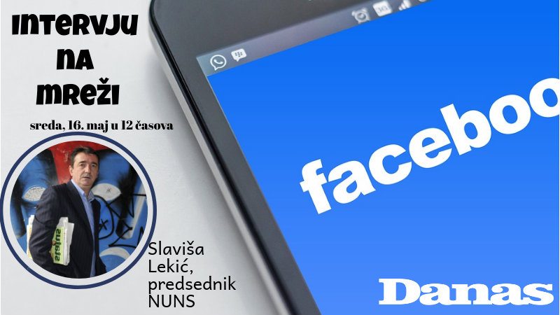 Slaviša Lekić 16. maja odgovara na Fejsbuku 1 Slaviša Lekić 16. maja odgovara na Fejsbuku 1
