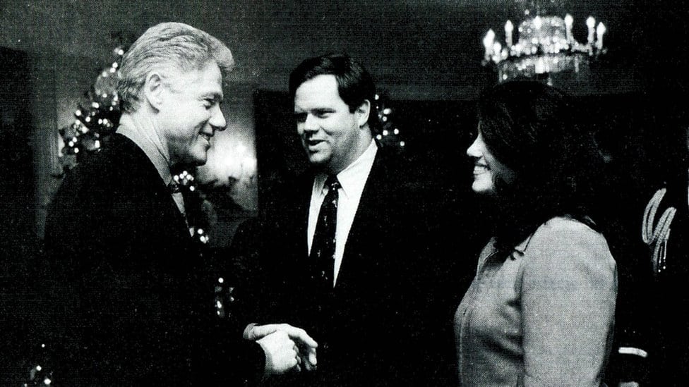 Bil Klinton i Monika Levinski, 1996.