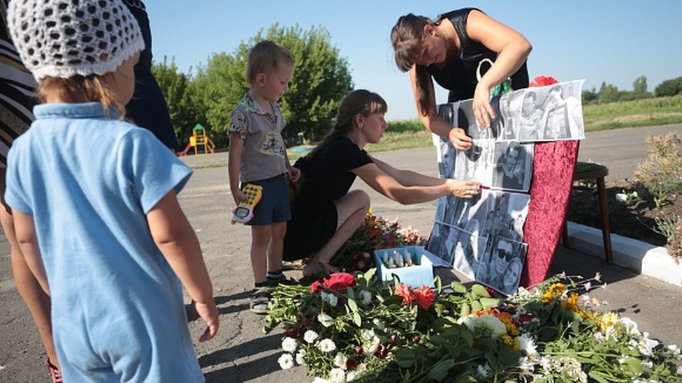 Mesto pada MH17 u Petropavlivki