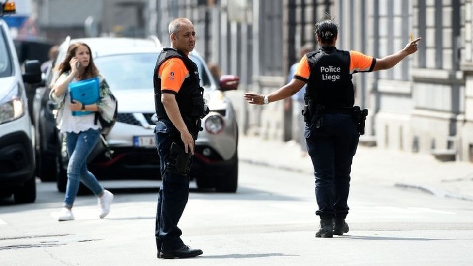 Belgijska policija na mestu zločina, Lijež, 29. maj 2018.