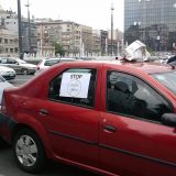 Štrajk taksista u Beogradu, blokirane Slavija i Nemanjina (FOTO) 14