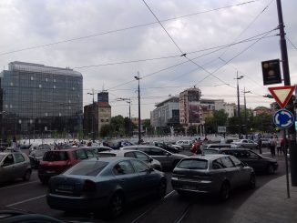 Štrajk taksista u Beogradu, blokirane Slavija i Nemanjina (FOTO) 2