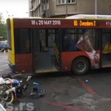 Sudar autobusa i motocikliste u Takovskoj ulici 11