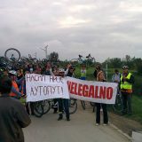 Biciklistička vožnja na Savskom nasipu u subotu 7