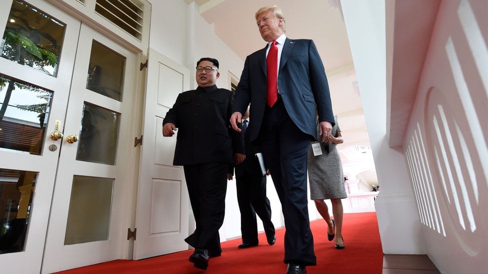 Donald Tramp i Kim Džong-un