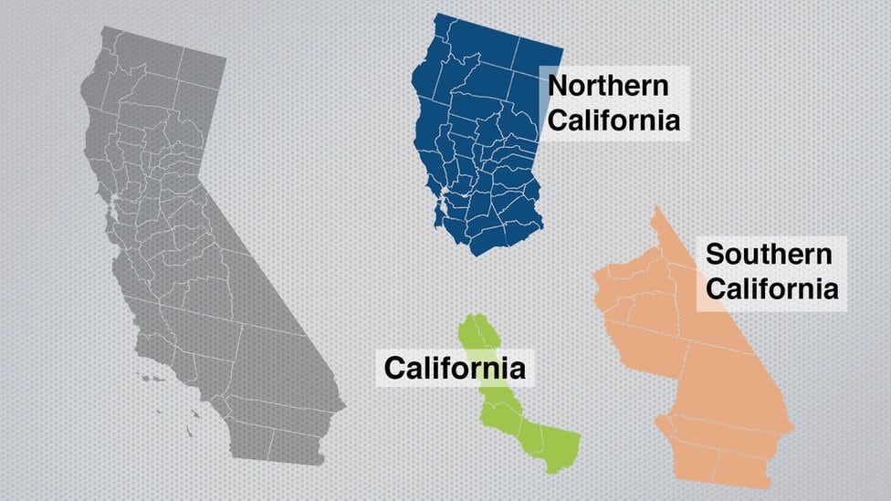 the California map