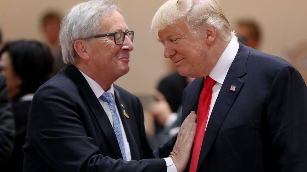 Predsednik Evropske komisije Žan-Klod Junker i američki predsednik Donald Tramp